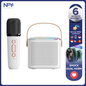 2023 New Mini Portable Microphone Audio Integrated Microphone Home Singing Karaoke Home Wireless Bluetooth Outdoor Portable Speaker