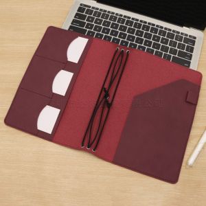 ODZ5L A5 Refillable Notebook Organizer Leather Multifunctional Loose Leaf Notebook Durable Portable Vintage Journal Cover Office School Supplies