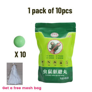 SG [In Stock] Long-Lasting Effect 100% Expel Insects Rats And Ants Mothballs Strong Rat Repellent Pills Home Rat Repellent Pills（40g）