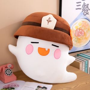 50CM Genshin Impact Ghost Dolls Anime Game Hutao Ghost Hat Plush Toys Cartoon Kawaii Genshin Hu Tao Plush Doll Soft Toy For Kids