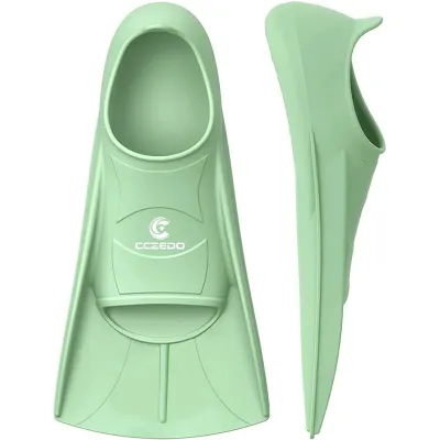 CCZedo Professional Swimming Flippers Short Foot Poof Childrens Diving Frog Shoes Training Diving Equipment