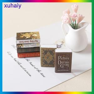 บ้านตูซู่หนังสือตูซู้ 6ชิ้นหนังสือเล็กบ้านตูซู่หนังสือ คำแนะนำ: เล็กหนังสือขนาดเล็กแบบจำลองหนังสือสำหรับเด็กของเล่นตูซู่อุปกรณ์เสริมบ้าน