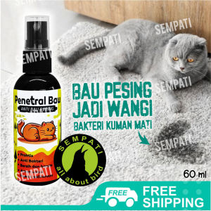 SEMPATI Penghilang Bau Pesing Pup Poop Pipis Kucing Penetral Bau Kandang Kucing Anjing Kelinci Pet Odor Remover Pewangi Pasir Gumpal Kucing Pet Disenfektan Anti Bakteri