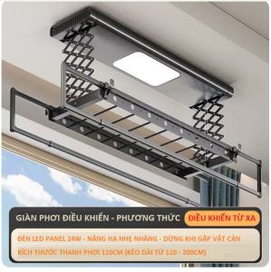Giàn Phơi Thông Minh Chạy Điện Điện Tử Điều Khiển Từ Xa (Có Lắp Đặt Nếu Y/C )