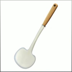 Spatula Extended and Wider Shovel Surface Wooden Handle Spatula High Fit Non-stick Cookware Food Grade