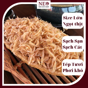 1kg Ruốc khô tép khô biển loại lớn sạch cát NEO Hải Sản Khô