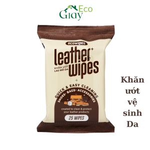 Khăn ướt vệ sinh dưỡng ẩm đồ dùng bằng da ECOWipe