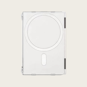 ONTOSTORE90RE8 2 Card Slots For MagSafe Card Sleeve Shockproof Transparent Wallet Phone Case Detachable ic Stand Card Holder for iphone 17/16/15/14/13/12