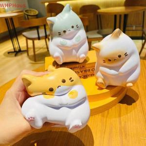 WHPHous New Cat Stress Relief Squishy Toy PU Slow Rising Squeeze Antistress Ball Cartoon Table Ornaments Squishy Stress Reliever Toys
