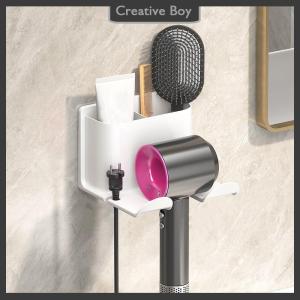 [Creative] New Hair Dryer Holder Hair Straightener Stand Nail Free Shelves For Wall Room Bathroom Storage Rack Shelf Bathroom Accessories