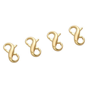 1pc 14/18K/Platinum/Silver Plated Superior Quality 8-shaped Clasps Brass Lobster Buckle for Jewelry Making DIY Supplies