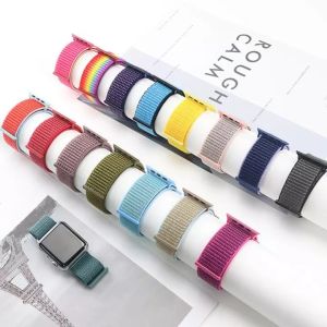 Dây đeo nylon cho dây đeo Apple Watch 10 Ultra 2 1 49mm 46mm 41mm 45mm 44mm 40mm 42mm 38mm Dây đeo thể thao iwatch Series Ultra 10 9 8 7 6 5 4 3 SE 2 1 hộp đựng vòng đeo tay