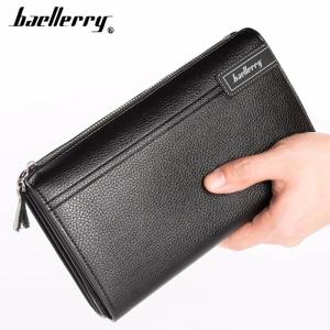 Baellerry Men Clutch Bag Large Capacity Men Wallets Cell Phone Pocket Passcard Pocket Multifunction Wallet