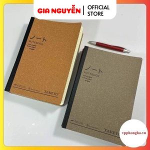 Vở kẻ ngang TAKEYO khổ B5 120 trang- Giấy chống loá Giấy màu vàng ngà giúp bảo vệ và chống mỏi mắt