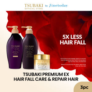 [Exclusive Bundle] TSUBAKI Premium EX Hair Fall Care & Repair Complete  Set