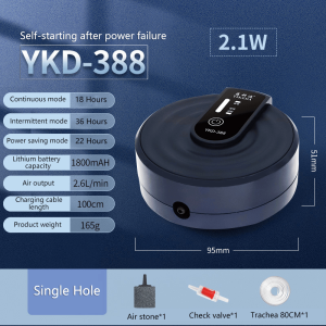 Fish tank oxygen pump oxygenating silent fishing special rechargeable lithium battery aquarium