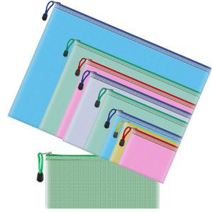 9 Sizes Waterproof Plastic Document Pouch for Travel Storage School Supplies Office Appliances and Home Organize