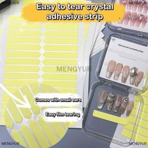 [COD] MENGYUR 1Pcs Clear Nail Adhesive Tape False Nails Display Stand Glue Stickers Double-sided Pasted Manicure Practice Showing Tools