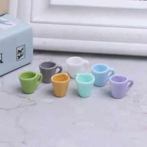 QUANSEN 10pc 1:12 Dollhouse Miniature Mug Water Cup Model Kitchen Accessories Toys