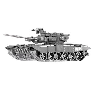 Piececool 3D Metal Puzzles T-90A Tank Metal Model Kits DIY 3D Military Building Kits for Adults Kids Birthday New Year Gift