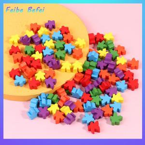 [Feibe Befei] 100Wooden Meeples 16mm Extra Board Game Bits Pawns Chess Pieces Bulk Replacement