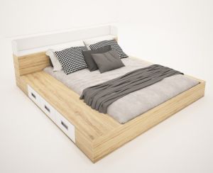 FREESHIP HCM - Giường Gỗ MDF Kiểu Nhật Ngăn Kéo Tatana MDF028 - có thiết kế theo yêu cầu khách hàng