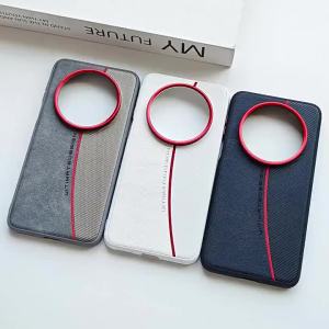 Applicable to Huawei Mate80 Promax Creative phone cases 70pro+ Plain leather case 60 Spherical splicing