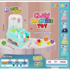 Mainan Anak Mesin capit Bola Mini Game Claw Machine Candy Crane ball
