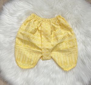 โจงกระเบนเด็กผ้าพิมพ์ลายขอ ผ้านิ่มใส่สบาย