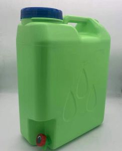 20L Gallon Slim Water Container Colored With Rotary Faucet