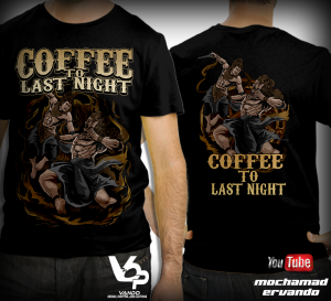 Kaos Band Coffee To Last Night | T-Shirt Merchandise