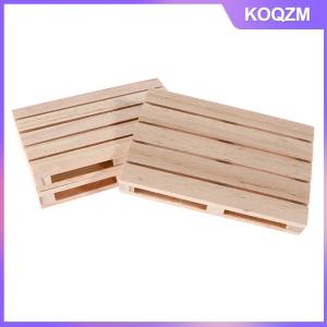 N2HAO Mini Wooden Pallet Beverage Coasters for Hot and Cold Drinks Wood Pallet