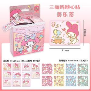 Kawaii sanrio laser Stickers hello kitty kuromi My melody cinnamoroll pochacco Stickers DIY Statione