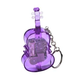 Handmade Small Violin Music Box Keychain Artistic Violin Music Box Shape Bag Accessory for Office or Special Gifts
