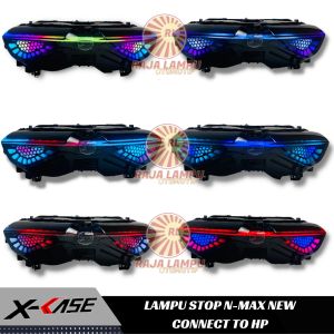 LAMPU STOP NMAX NEW CONNECT TO HP COROLFUL RGB STOPLAMP NMAX BARU 2020-2022