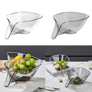 Draining Basket Pasta Water Drainer Essential Kitchen Tool PVC Strainer Drainage Basket