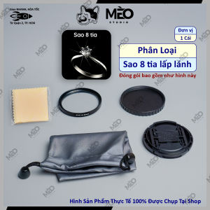 Star Filter lens 52mm - Bộ kính lọc sao 6x 8x 12x cho lens Điện thoại tạo hiệu ứng ánh sao Lấp Lánh - CB901