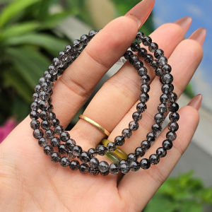 Q383 Chuỗi 3v Thạch Anh Tóc Đen 5li loại Đẹp trong rõ tóc ORD VIP cho Thủy và Mộc - Phong Thuỷ TUDO