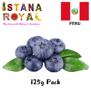 PREMIUM JUMBO BLUEBERRIES IMPORTED FROM PERU - 125G PACK - ISTANA ROYAL FRUITS