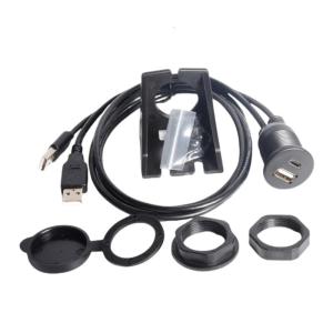 Tăng cường USB 2.0A Nam để USB đầu cái và loại C cáp cho bộ chuyển đổi 1m cho xe máy xe biển