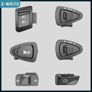 E-WOITD Motorcycle Start Switch Horn Light Turn Signal High Low Beam Button Switch Connecters For Scooter Motorcycle Moped Accessories