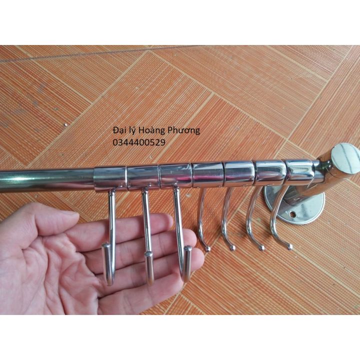 Giá Treo Xoong Nồi Trên Tường Inox 304, Treo Rổ Rá, Treo Đồ Móc Treo Di ...