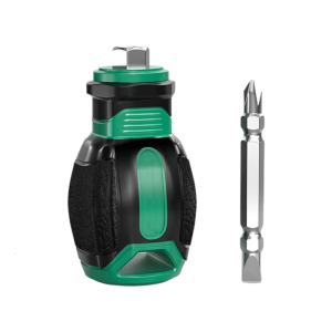 ด้ามจับสองหัวไขควงแม่เหล็กขนาดกะทัดรัดสำหรับพื้นที่จำกัดประหยัดพื้นที่อุตสาหกรรมที่แขวนเก็บของด้ามจับขนาดกะทัดรัด