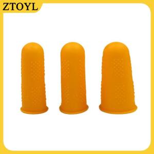 ZTOYL 3 cái Silicone chống cắt chịu nhiệt ngón tay bảo vệ ngón tay cap nấu ăn công cụ