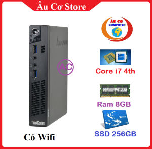 Máy tính để bàn nhỏ gọn ThinkCentre LENOVO ( Core i7 - 4th / Ram 8Gb / SSd 256GB ) - máy chạy Siêu nhanh - Nhỏ Gọn - Hàng chính hãng
