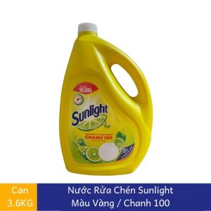 Nước rửa chén Sunlight chanh 100 OK118 giúp đánh bay dầu mỡ cứng đầu và khử mùi tanh hiệu quả dạng can túi