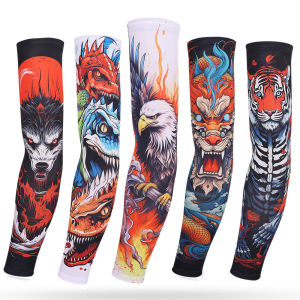 【NEW A 】Cycling Arm Protectors Elastic Sport Arm Sleeves Fishing Sleeve Covers Mangas Para Brazo Manchette Bras Tattoo Sleeves