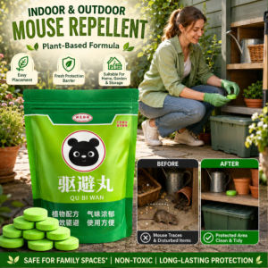 Powerful Rat Repellent Indoor Outdoor Mouse Repeller Non-Toxic Pest Control Solution