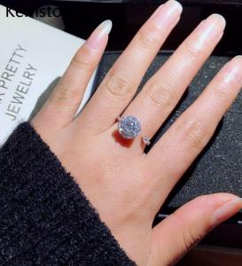 Kemstone Creative Rotatable Adjustable Ring Jewelry for Womens Open Rings