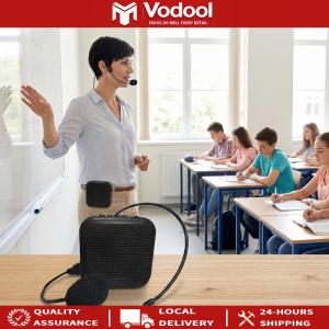 Portable Voice Amplifier with Wireless Microphone Headset Rechargeable Bluetooth-compatible Speaker for Teacher Taxi Driver Training Tour Guide